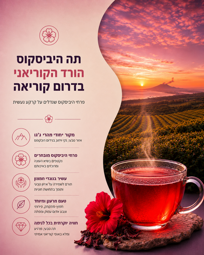 תה היביסקוס קוריאני ( בטעם חמצמץ פירותי)