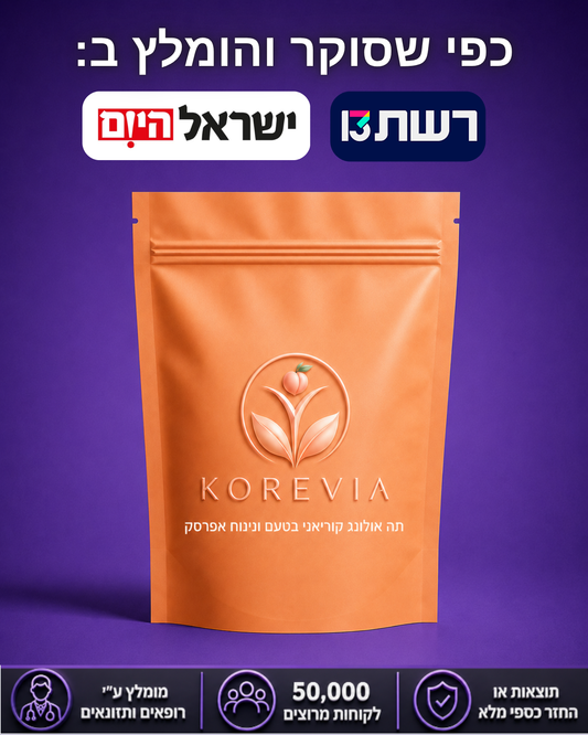 תה אולונג הקוריאני (בטעם אפרסק)